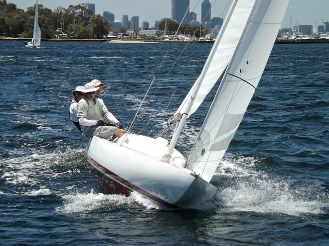 Andrew Foulkes 'Tatsu' - WA Dragon State Championships 2014 at Royal Freshwater Bay YC in Perth. © Jonny Fullerton